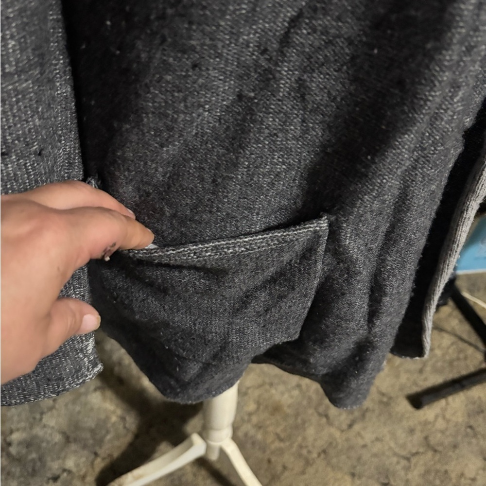 🛍bundle sale🛍Babaton Gray Wool & Cashmere Sweater Cardigan small - Picture 4 of 10